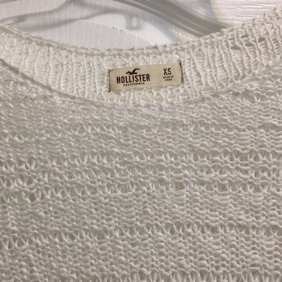 NWOT Hollister white knit light spring sweater - Picture 1 of 4